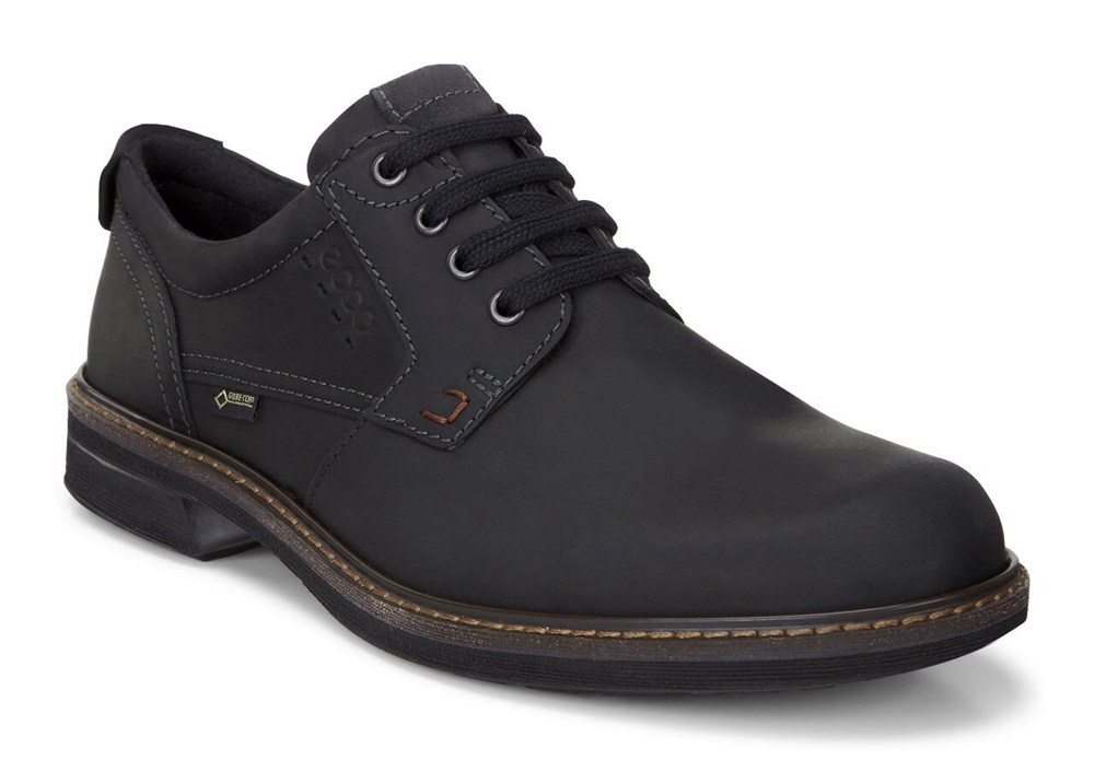 Zapatos De Vestir Hombre - ECCO Turn Gtx Plain Toe Tie - Negros - RVJ915830